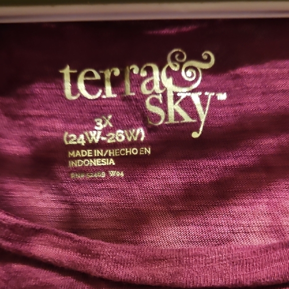 Terra & Sky Magenta Tie-Dye Short Sleeve Tee - Picture 6 of 7